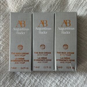Set of 3 New Augustinus Bader The Rich Cream Samples .2oz each (One box damaged)
